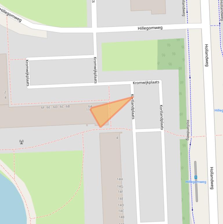 Kaart van postcodegebied 6843GS.