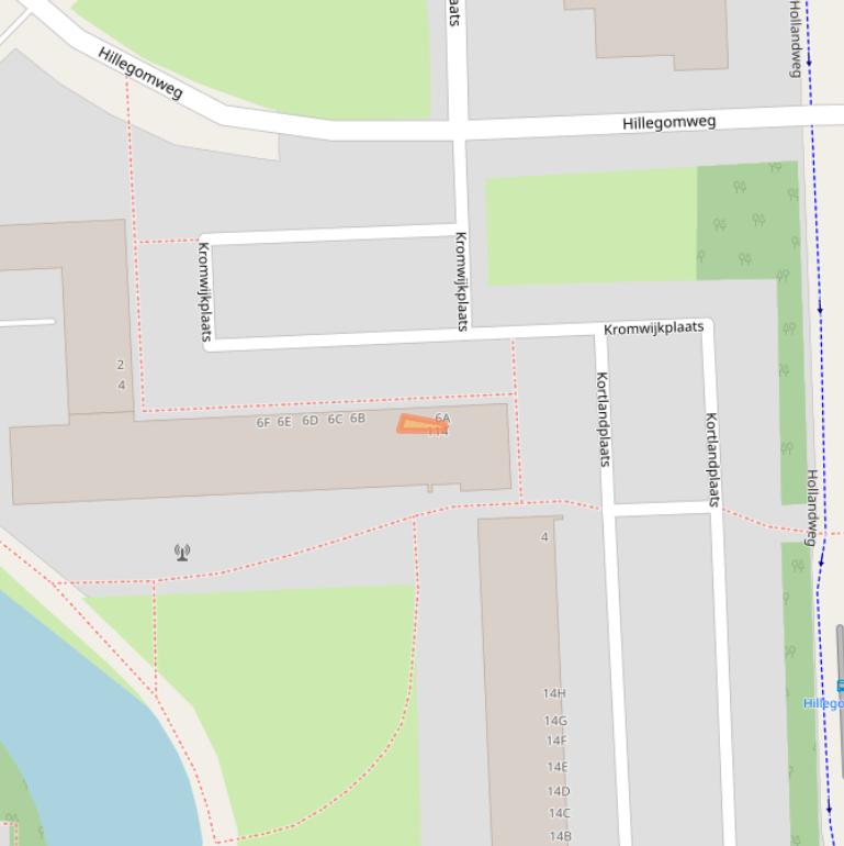 Kaart van postcodegebied 6843GT.