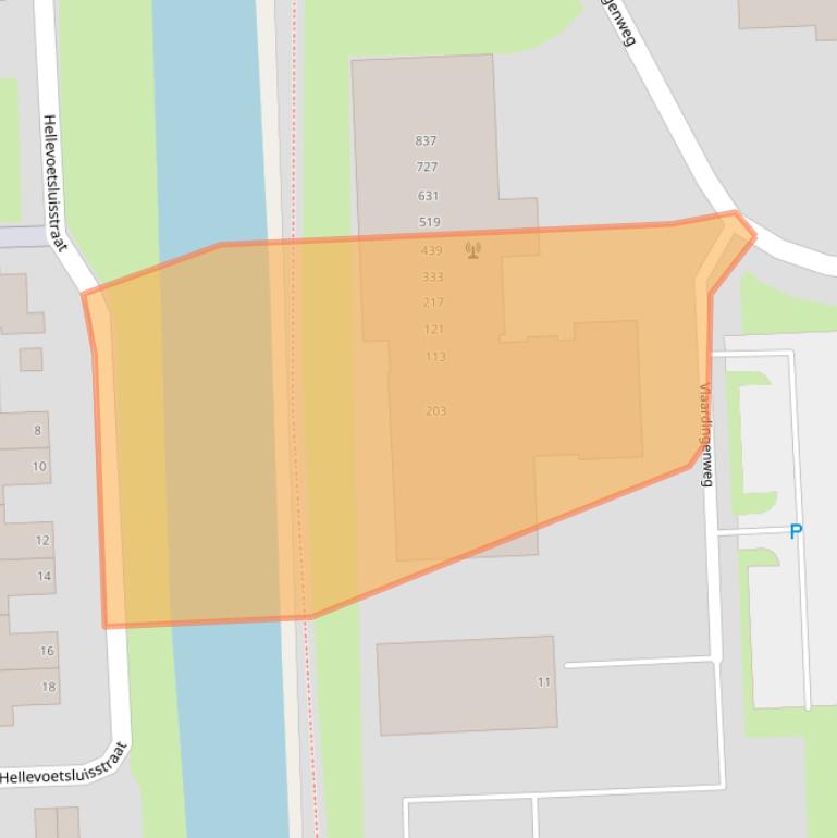 Kaart van postcodegebied 6843GW.
