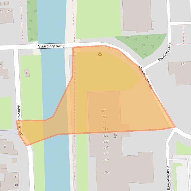 Kaart van postcodegebied 6843GX.