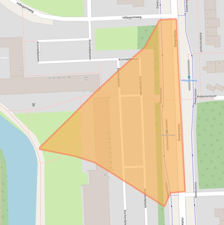 Kaart van postcodegebied 6843HA.