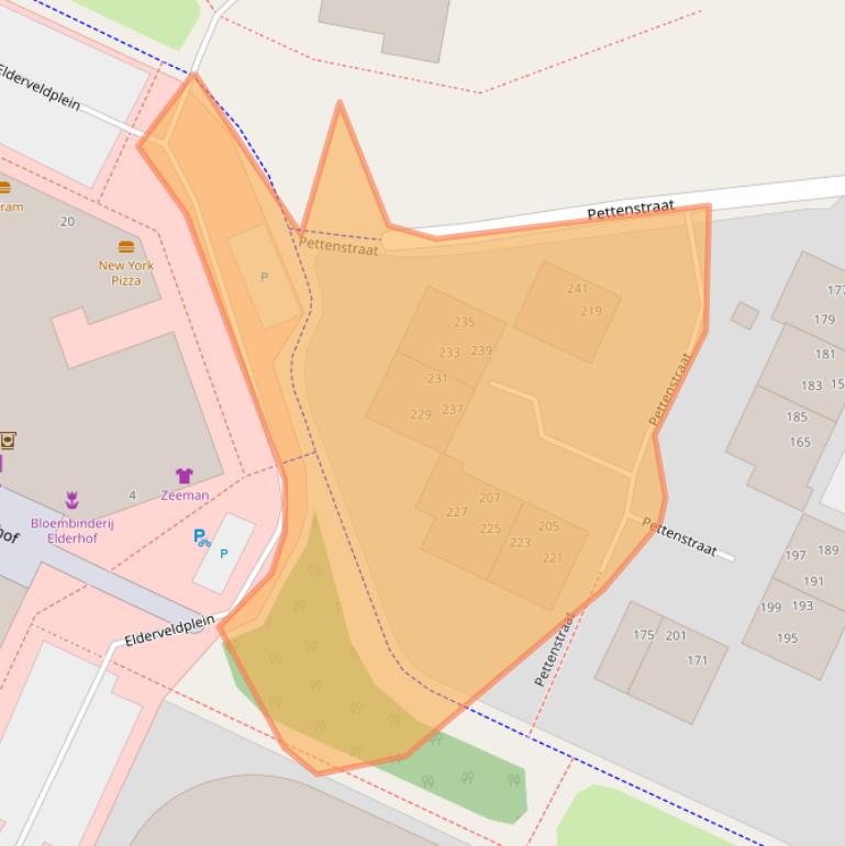 Kaart van postcodegebied 6843JG.