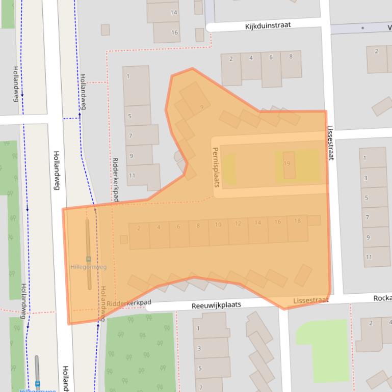 Kaart van postcodegebied 6843JW.