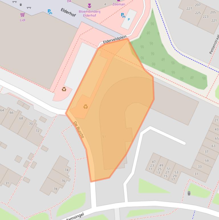 Kaart van postcodegebied 6843JX.