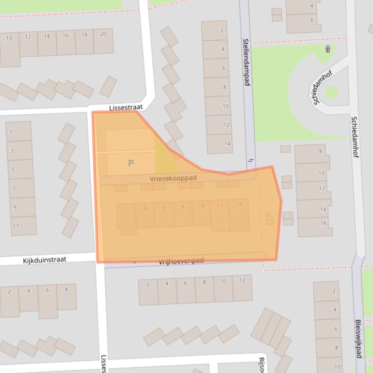 Kaart van postcodegebied 6843KB.