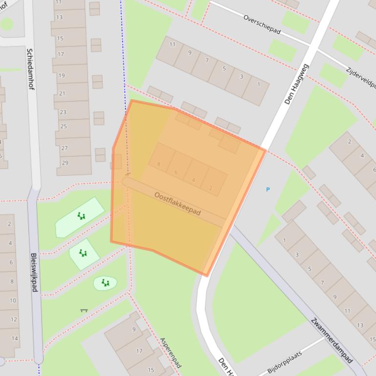 Kaart van postcodegebied 6843KE.