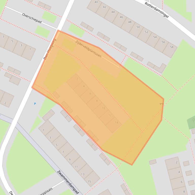 Kaart van postcodegebied 6843LS.