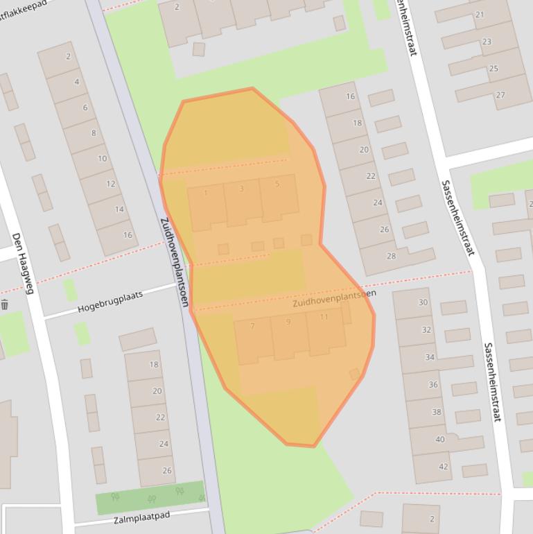 Kaart van postcodegebied 6843MA.