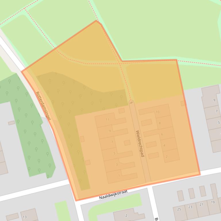 Kaart van postcodegebied 6843MV.