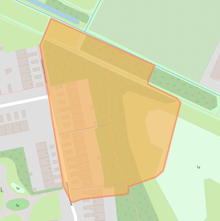Kaart van postcodegebied 6843NG.