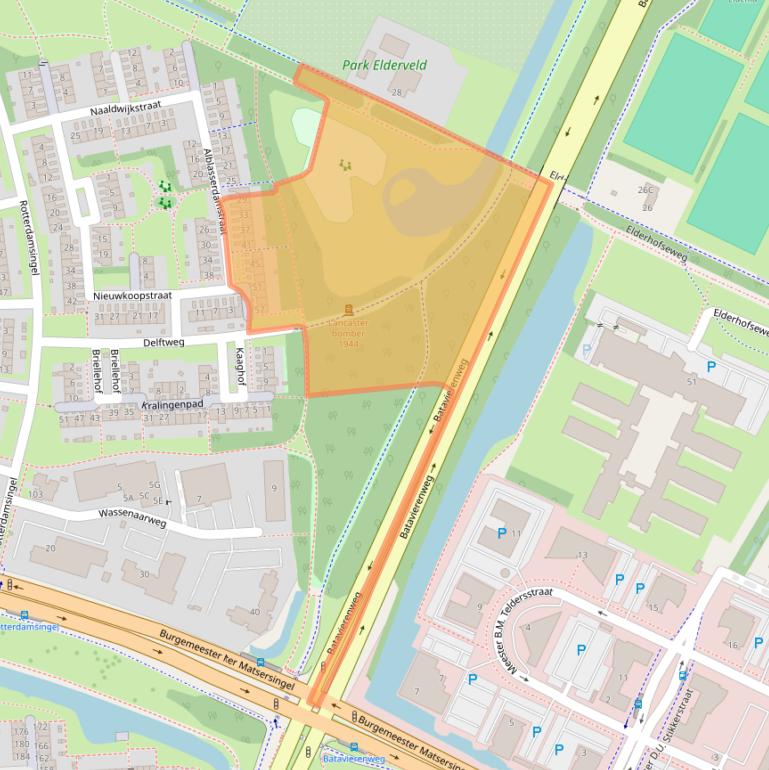 Kaart van postcodegebied 6843NH.