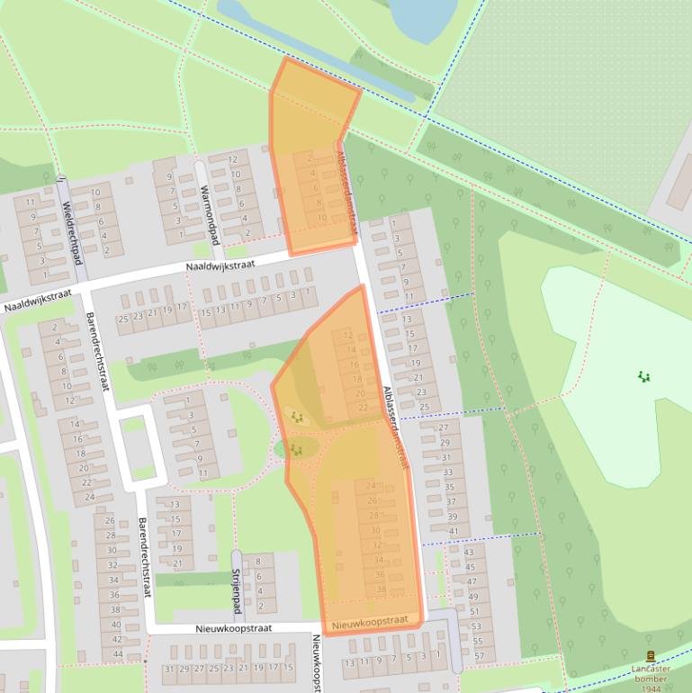 Kaart van postcodegebied 6843NJ.