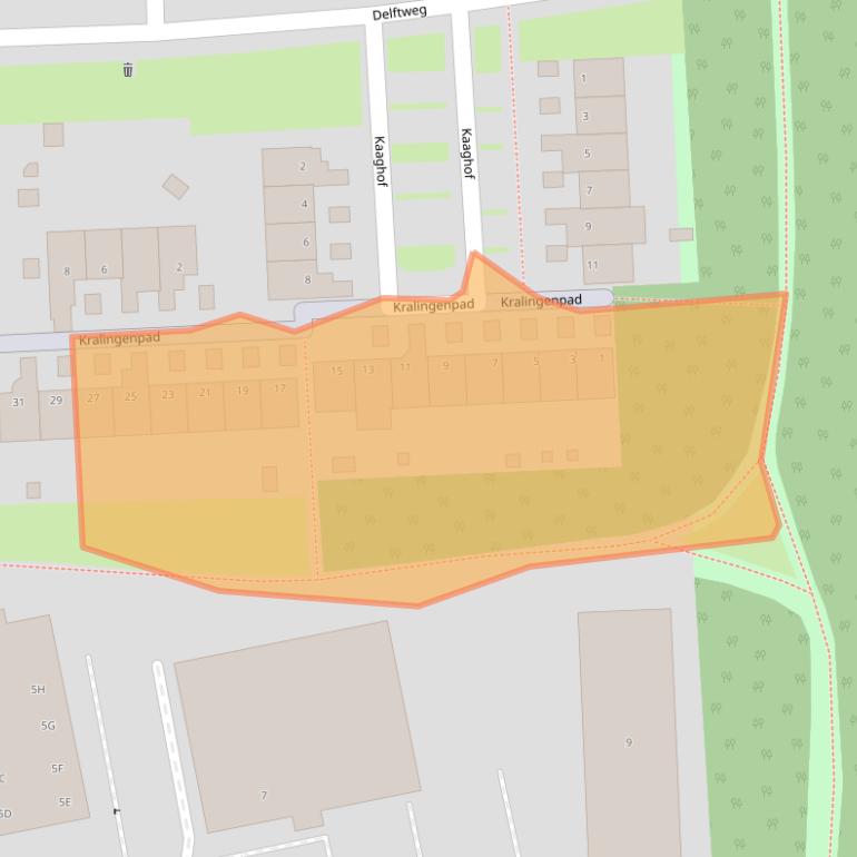 Kaart van postcodegebied 6843NN.