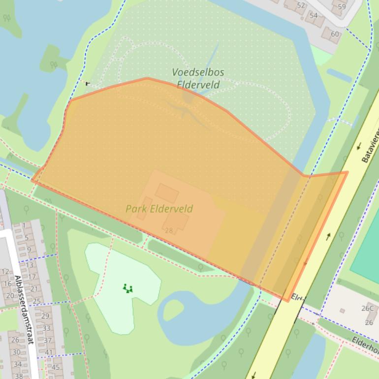 Kaart van postcodegebied 6843NT.