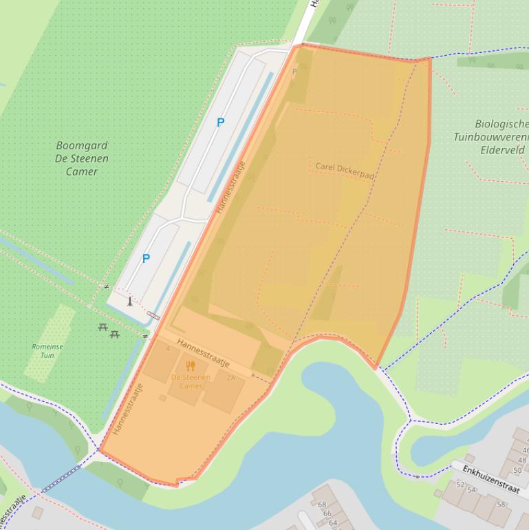 Kaart van postcodegebied 6843NV.