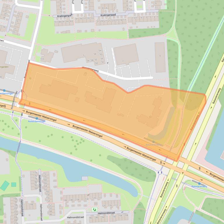 Kaart van postcodegebied 6843NW.