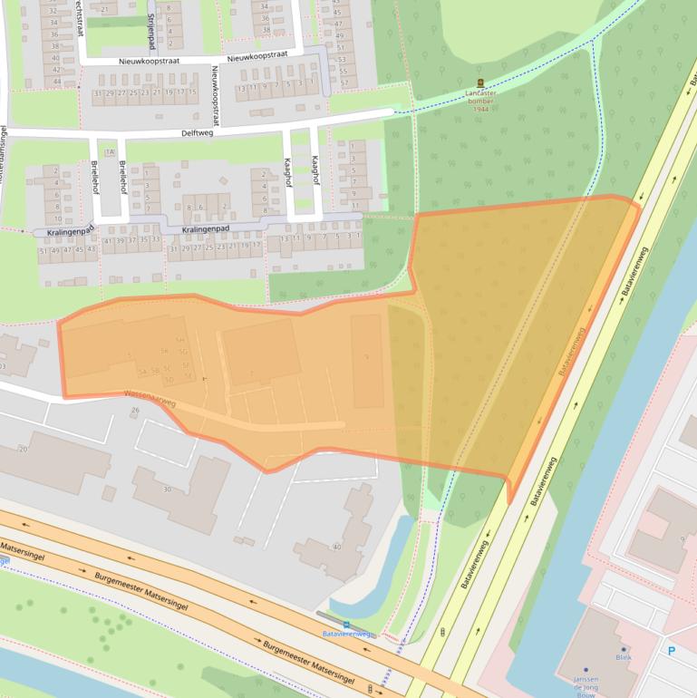 Kaart van postcodegebied 6843NX.