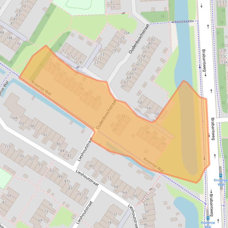 Kaart van postcodegebied 6843PD.