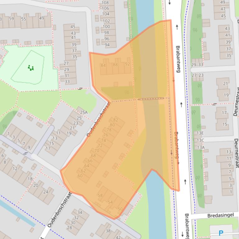 Kaart van postcodegebied 6843PE.