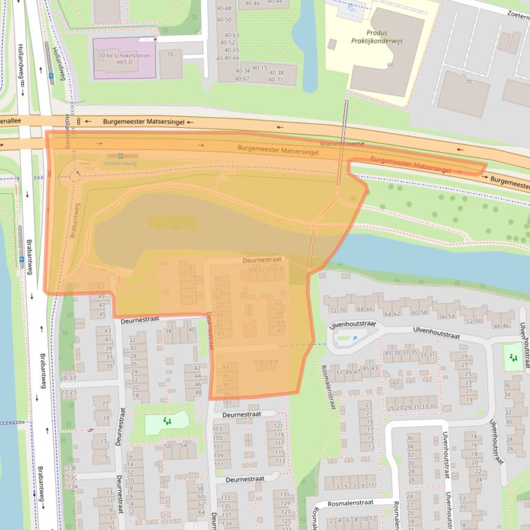 Kaart van postcodegebied 6843PN.