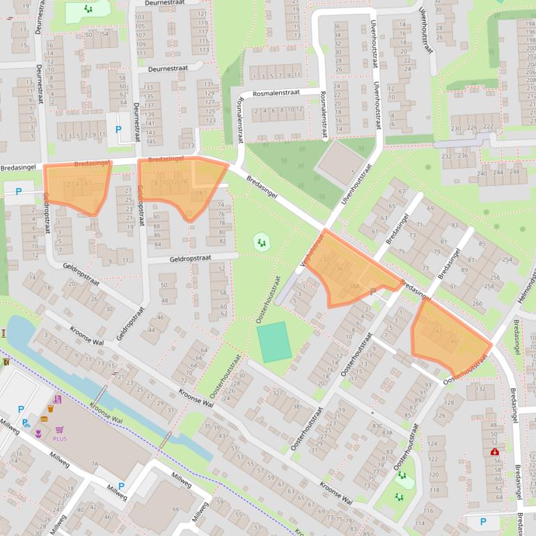 Kaart van postcodegebied 6843RD.