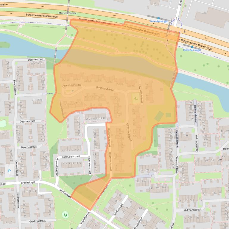 Kaart van postcodegebied 6843RG.