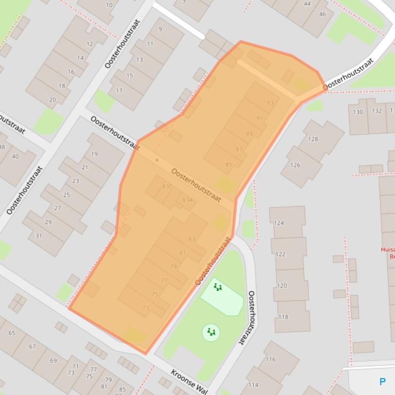 Kaart van postcodegebied 6843RL.