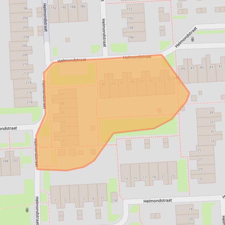 Kaart van postcodegebied 6843SC.