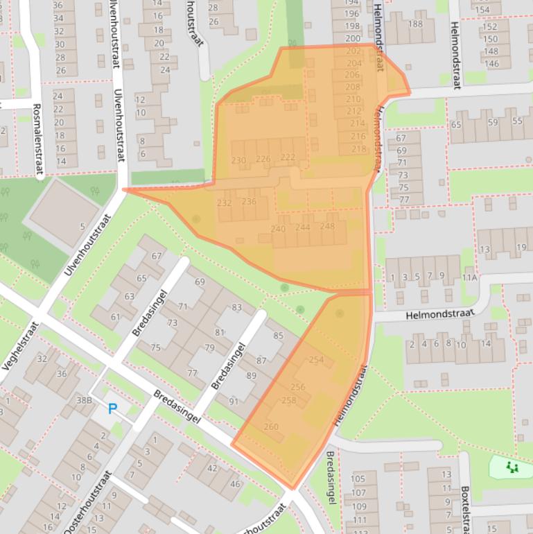 Kaart van postcodegebied 6843SL.