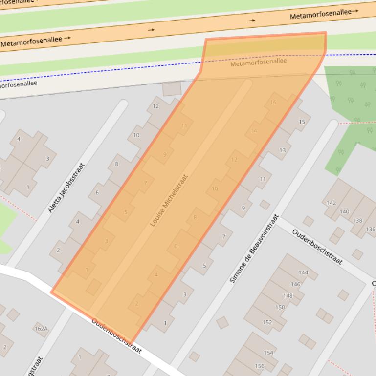 Kaart van postcodegebied 6843TB.