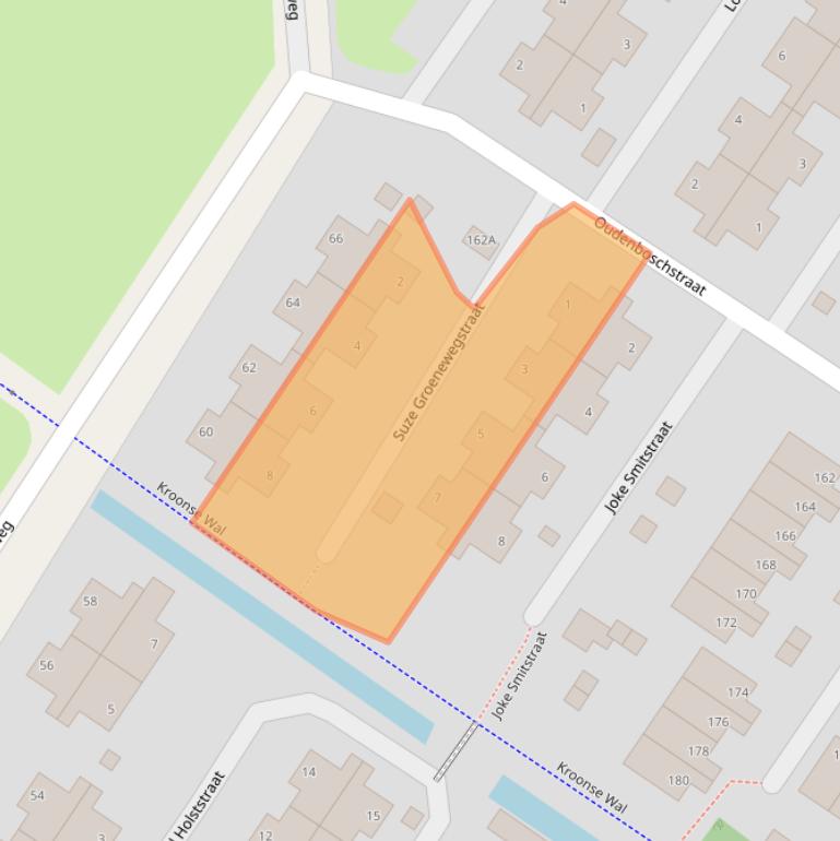 Kaart van postcodegebied 6843TG.