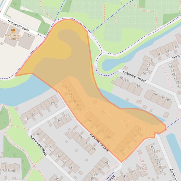 Kaart van postcodegebied 6843VL.