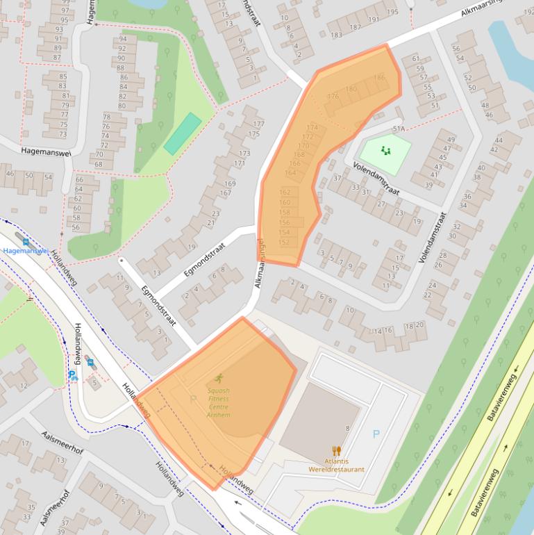 Kaart van postcodegebied 6843WN.