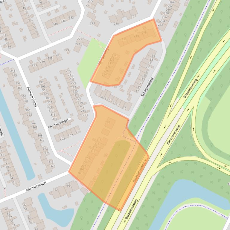 Kaart van postcodegebied 6843WR.