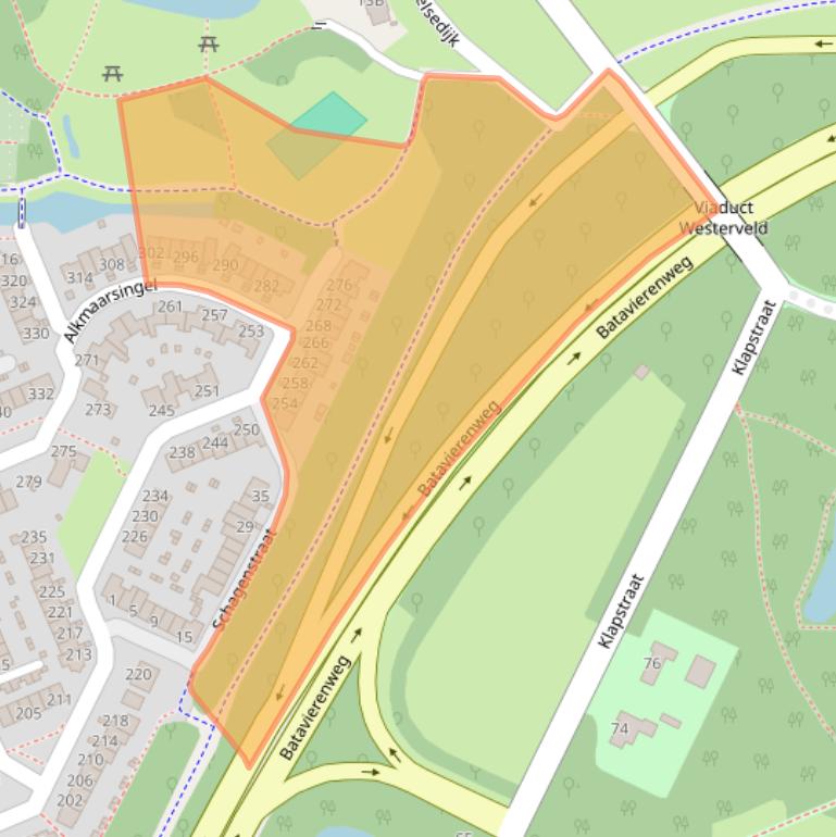 Kaart van postcodegebied 6843WS.
