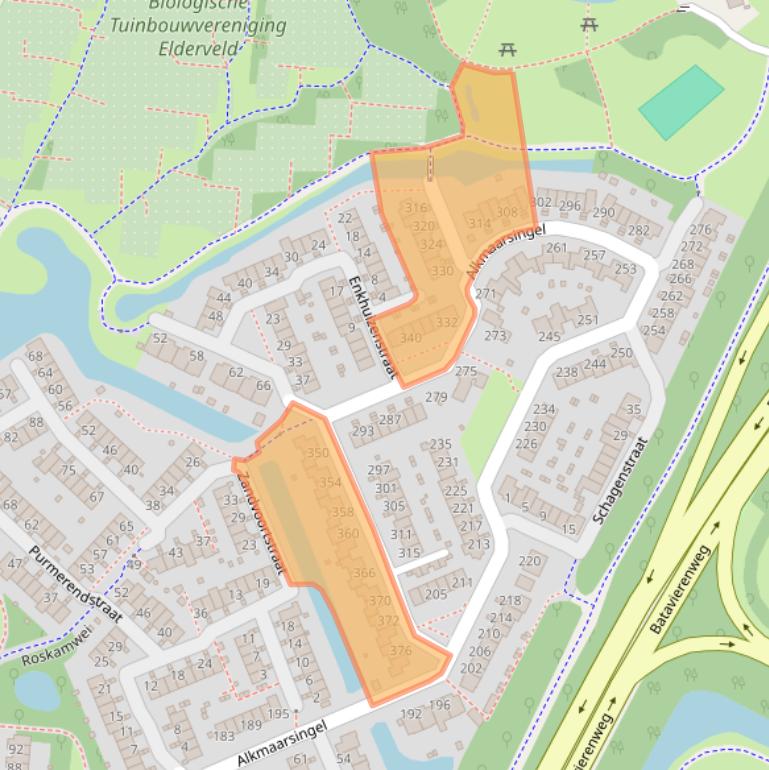 Kaart van postcodegebied 6843WT.