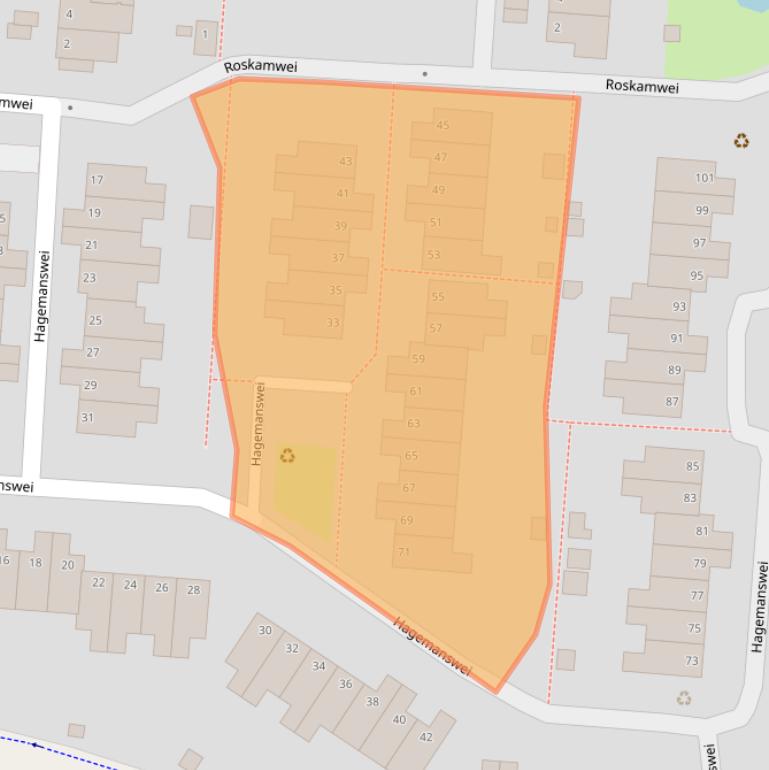 Kaart van postcodegebied 6843XL.