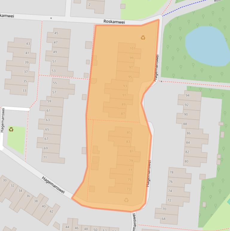 Kaart van postcodegebied 6843XM.