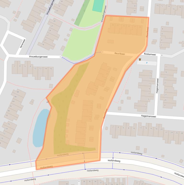 Kaart van postcodegebied 6843XT.
