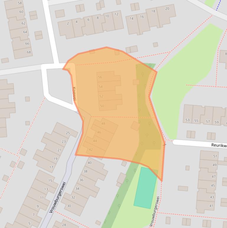 Kaart van postcodegebied 6843ZC.