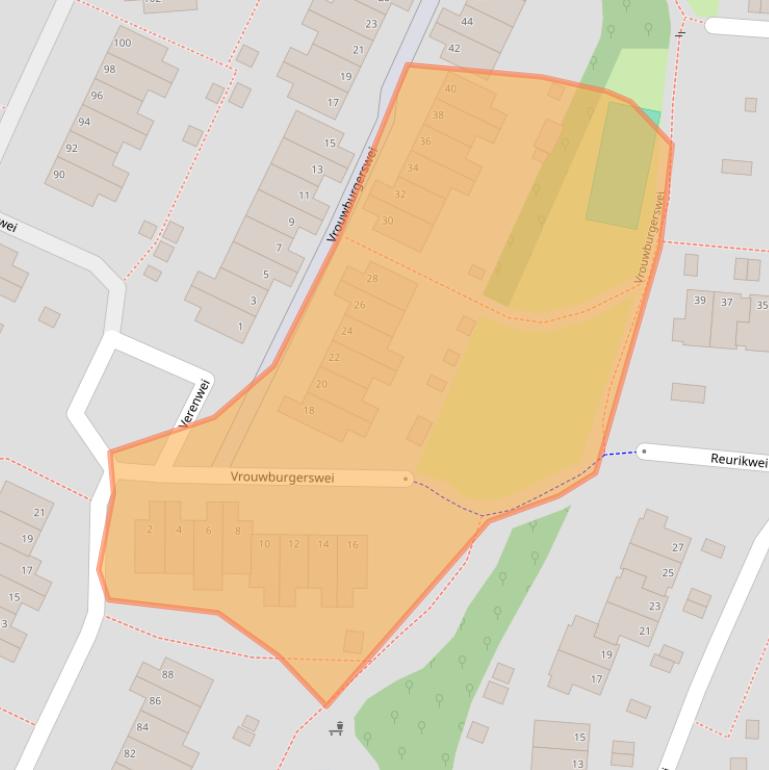 Kaart van postcodegebied 6843ZD.