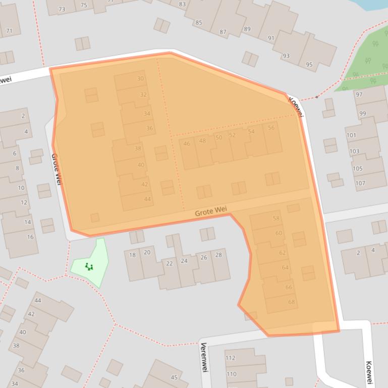 Kaart van postcodegebied 6843ZH.