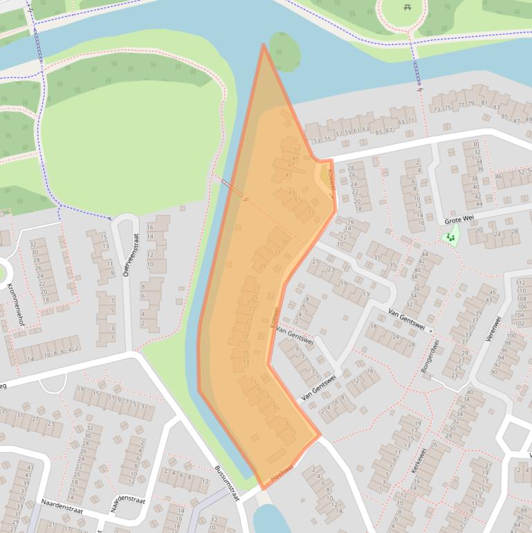 Kaart van postcodegebied 6843ZL.