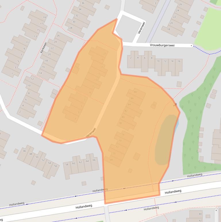 Kaart van postcodegebied 6843ZW.