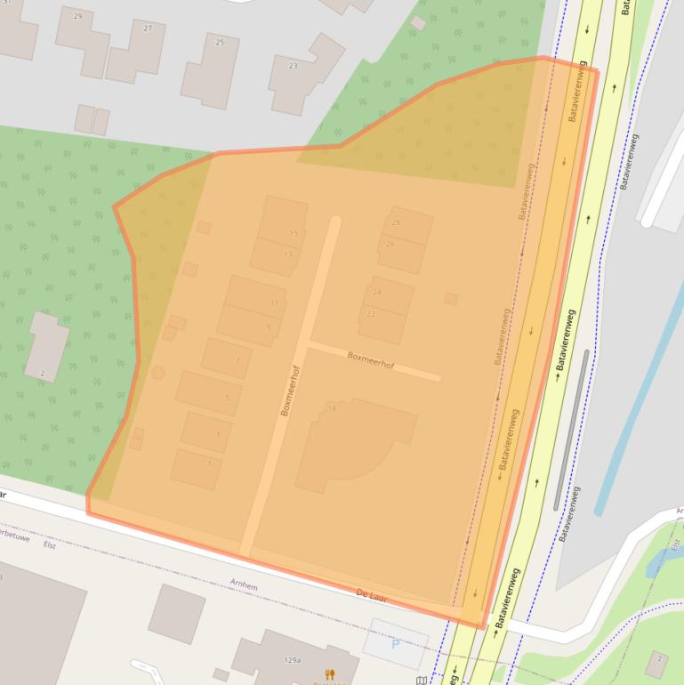 Kaart van postcodegebied 6844AC.