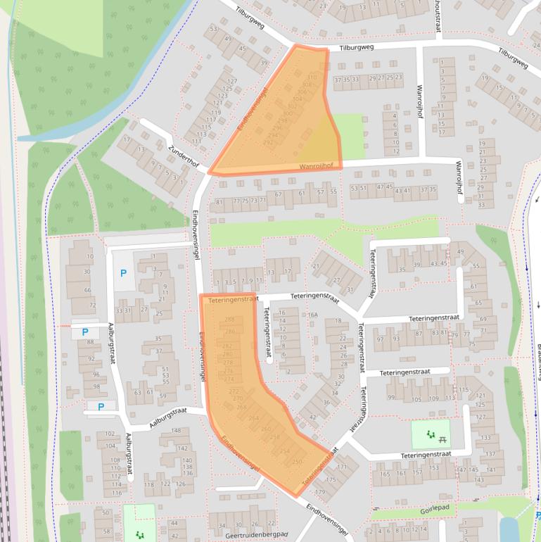 Kaart van postcodegebied 6844CT.