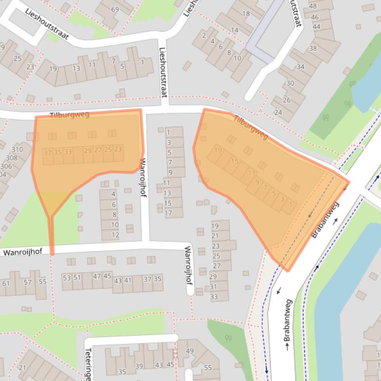 Kaart van postcodegebied 6844CV.