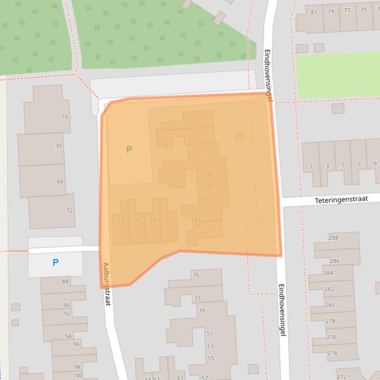 Kaart van postcodegebied 6844DE.