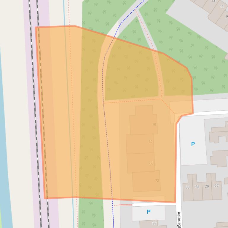 Kaart van postcodegebied 6844DH.