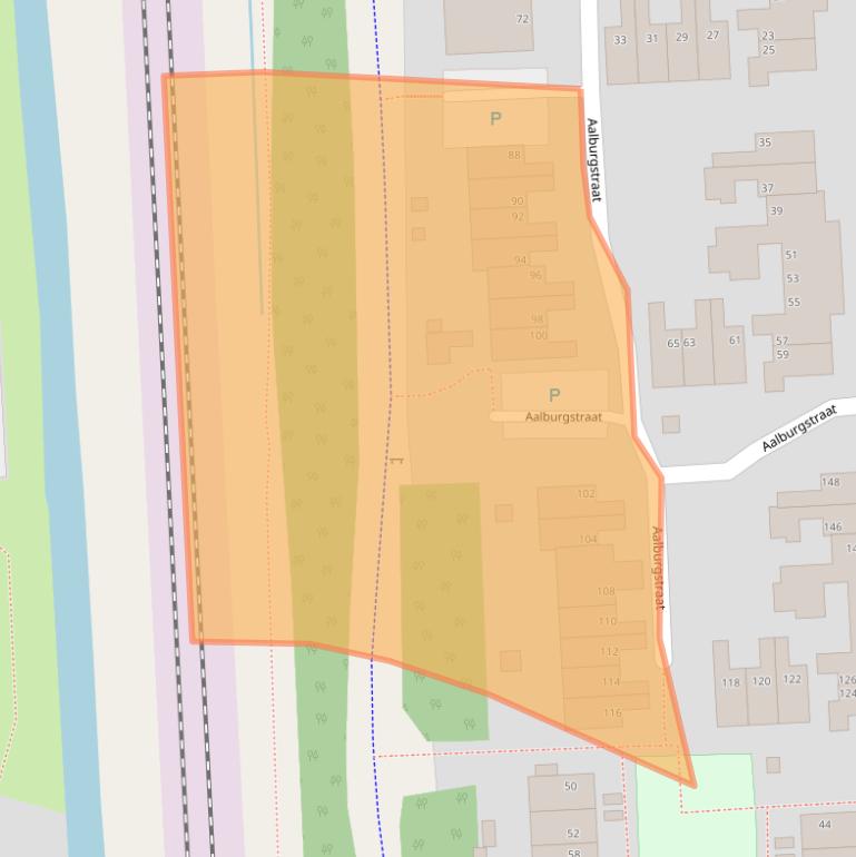 Kaart van postcodegebied 6844DJ.